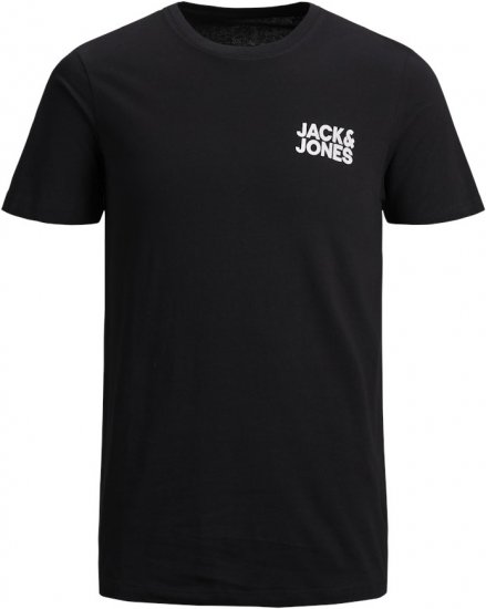 Jack & Jones CORP Logo T-Shirt Black - Tričká - Nadrozmerné tričká - 2XL-14XL
