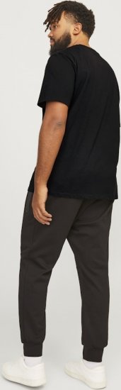Jack & Jones CORP Logo T-Shirt Black - Tričká - Nadrozmerné tričká - 2XL-14XL
