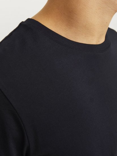 Jack & Jones CORP Logo T-Shirt Black w Small Black Print - Tričká - Nadrozmerné tričká - 2XL-14XL