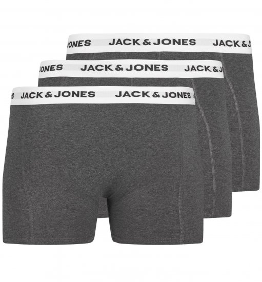 Jack & Jones JACBASIC Boxers 3-pack Grey - Spodná bielizeň - Spodné Prádlo 2XL-8XL
