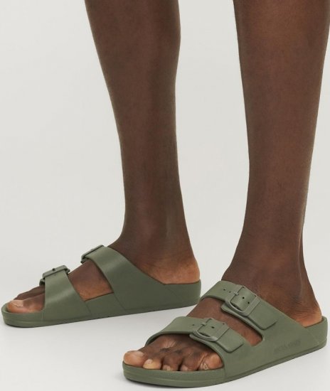 Jack & Jones Croxton Moulded Sandals Khaki - Pánske topánky 40-52 - 