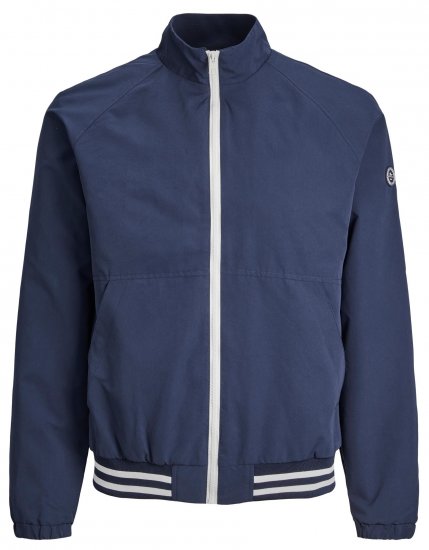 Jack & Jones JORLUKE Light Bomber Jacket Navy - Bundy - Bundy Nadmerné Veľkosti 2XL-8XL
