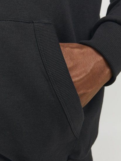 Jack & Jones PAULOS Turtleneck Zip Sweatshirt Black - Mikiny & mikiny bez kapucne - Mikiny & Mikiny s Kapucňou 2XL-12XL