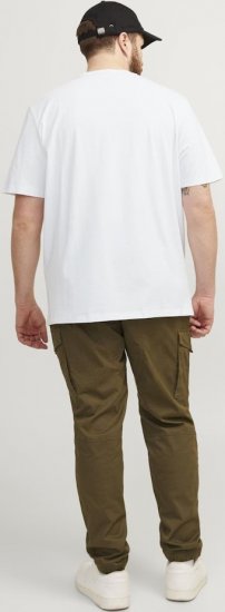 Jack & Jones PAULOS T-Shirt White - Tričká - Nadrozmerné tričká - 2XL-14XL