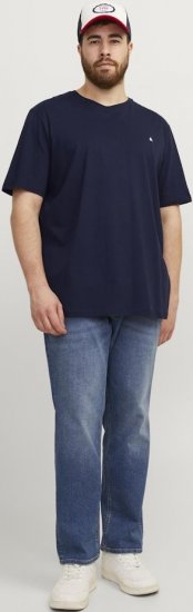 Jack & Jones PAULOS T-Shirt Navy Blazer - Tričká - Nadrozmerné tričká - 2XL-14XL