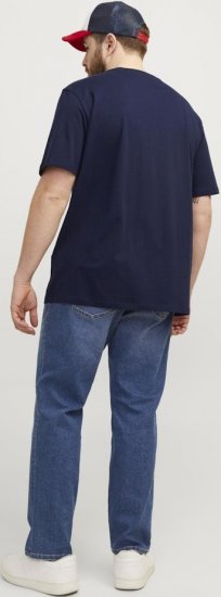 Jack & Jones PAULOS T-Shirt Navy Blazer - Tričká - Nadrozmerné tričká - 2XL-14XL
