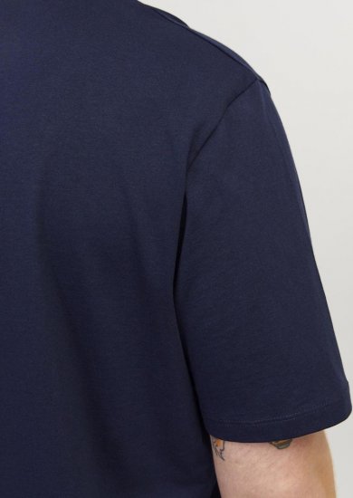 Jack & Jones PAULOS T-Shirt Navy Blazer - Tričká - Nadrozmerné tričká - 2XL-14XL