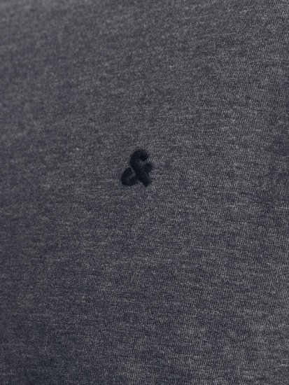 Jack & Jones PAULOS T-Shirt Dark Grey Melange - Tričká - Nadrozmerné tričká - 2XL-14XL