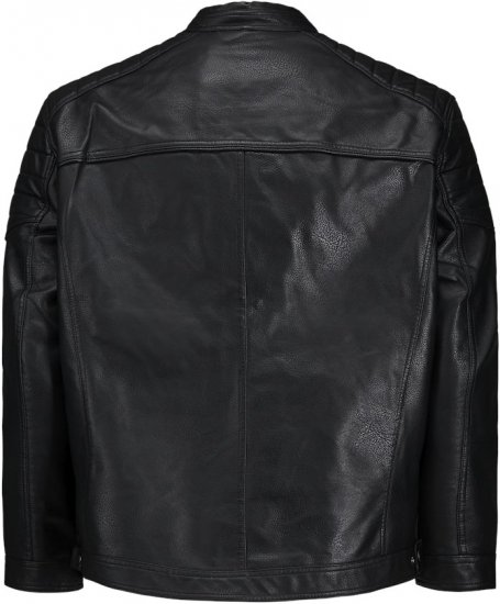 Jack & Jones ROCKY Jacket Black - Bundy - Bundy Nadmerné Veľkosti 2XL-8XL