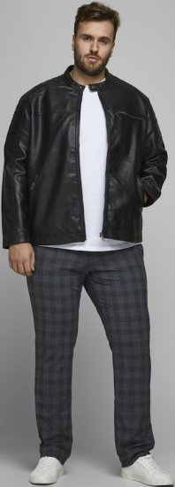 Jack & Jones ROCKY Jacket Black - Bundy - Bundy Nadmerné Veľkosti 2XL-8XL