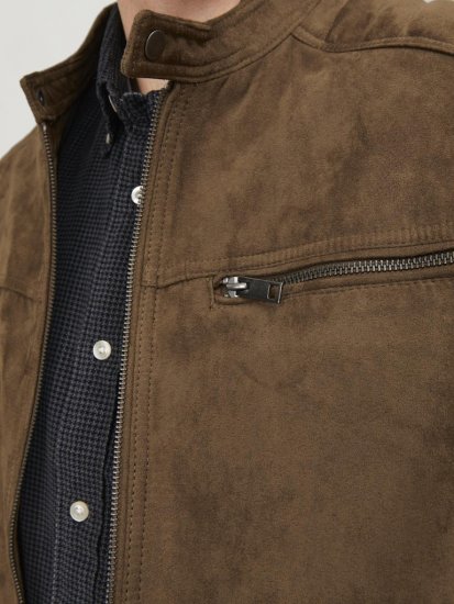 Jack & Jones ROCKY Jacket Brown - Bundy - Bundy Nadmerné Veľkosti 2XL-8XL