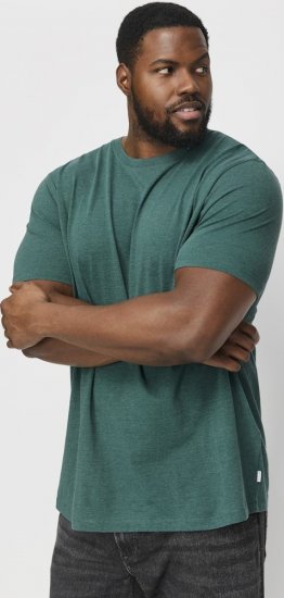 Jack & Jones ORGANIC T-Shirt Green/Melange - Tričká - Nadrozmerné tričká - 2XL-14XL
