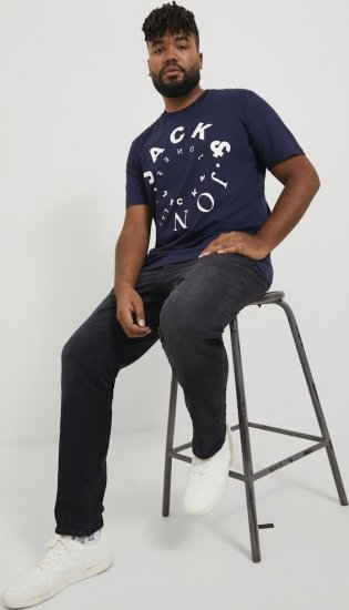 Jack & Jones GLENN FOX GE 147 Jeans Black Denim - Džínsy & nohavice - Džínsy a Nohavice - W40-W70