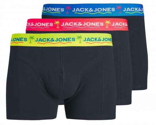 Jack & Jones JACTHOMAS Trunks 3-Pack Navy Blazer - Spodná bielizeň - Spodné Prádlo 2XL-8XL