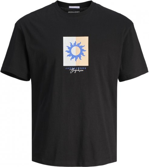 Jack & Jones JORMARBELLA BRANDING TEE SS Black - Tričká - Nadrozmerné tričká - 2XL-14XL