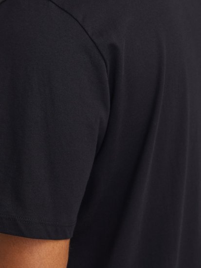Jack & Jones LOGO O-Neck T-Shirt Black - Tričká - Nadrozmerné tričká - 2XL-14XL