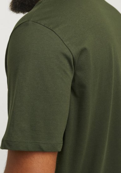Jack & Jones JJELOGO O-Neck T-Shirt Kombu Green - Tričká - Nadrozmerné tričká - 2XL-14XL