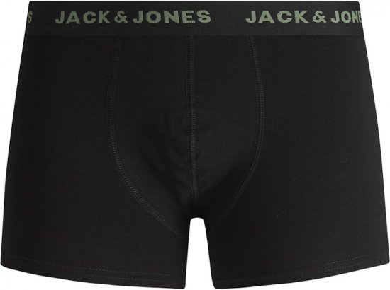 Jack & Jones BASIC Trunks 7-Pack Black - Spodná bielizeň - Spodné Prádlo 2XL-8XL