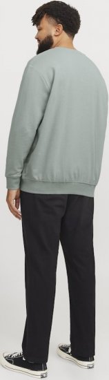 Jack & Jones HUDSON Sweatshirt Iceberg Green - Mikiny & mikiny bez kapucne - Mikiny & Mikiny s Kapucňou 2XL-12XL