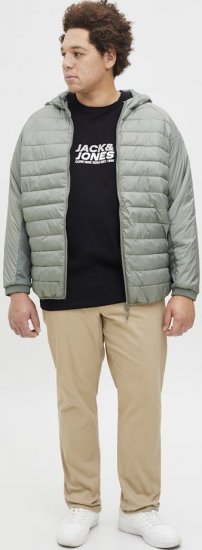 Jack & Jones Tarmac Branding Crew Neck T-Shirt Black - Tričká - Nadrozmerné tričká - 2XL-14XL