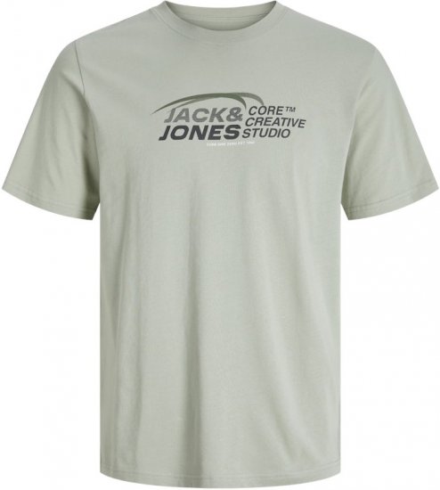 Jack & Jones Tarmac Branding Crew Neck T-Shirt Green - Tričká - Nadrozmerné tričká - 2XL-14XL