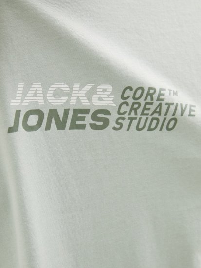 Jack & Jones Tarmac Branding Crew Neck T-Shirt Green - Tričká - Nadrozmerné tričká - 2XL-14XL
