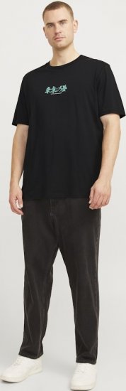 Jack & Jones Dreams Front & Back Print Crew Neck T-Shirt Black - Tričká - Nadrozmerné tričká - 2XL-14XL