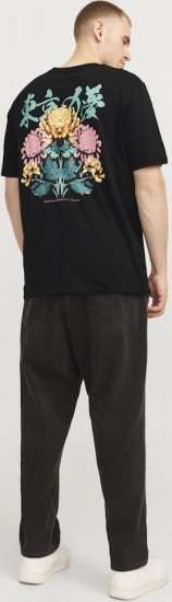Jack & Jones Dreams Front & Back Print Crew Neck T-Shirt Black - Tričká - Nadrozmerné tričká - 2XL-14XL