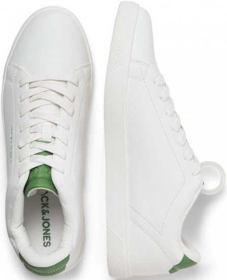 Jack & Jones Bosley Sneakers White/MEDIUM GREEN - Pánske topánky 40-52 - 