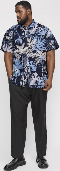 Jack & Jones Hawaii AOP Shirt Blue - Košele - Košele 2XL-10XL