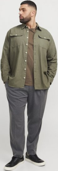 Jack & Jones Raymond Spring Long Sleeve Overshirt Green - Košele - Košele 2XL-10XL