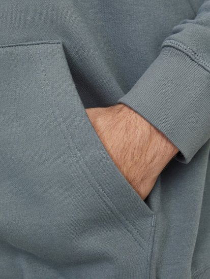 Jack & Jones Frederiksberg Box Script Hoodie Grey - Mikiny & mikiny bez kapucne - Mikiny & Mikiny s Kapucňou 2XL-12XL