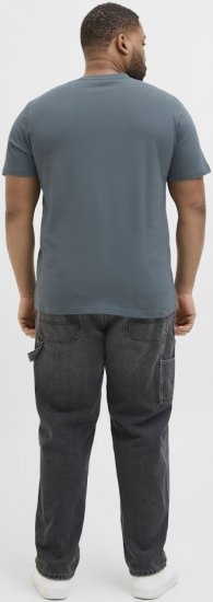 Jack & Jones Anatomy Skull Crew Neck T-Shirt Grey - Tričká - Nadrozmerné tričká - 2XL-14XL