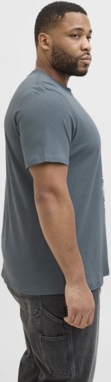 Jack & Jones Anatomy Skull Crew Neck T-Shirt Grey - Tričká - Nadrozmerné tričká - 2XL-14XL
