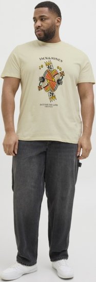 Jack & Jones Anatomy Skull Crew Neck T-Shirt Antique White - Tričká - Nadrozmerné tričká - 2XL-14XL