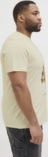 Jack & Jones Anatomy Skull Crew Neck T-Shirt Antique White - Tričká - Nadrozmerné tričká - 2XL-14XL