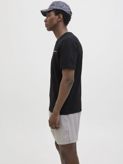 Jack & Jones FUSION Full Branding T-Shirt Black - Tričká - Nadrozmerné tričká - 2XL-14XL