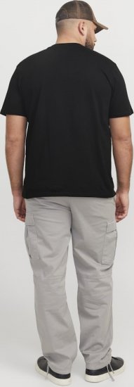 Jack & Jones Tarmac Camo Crew Neck T-Shirt Black - Tričká - Nadrozmerné tričká - 2XL-14XL