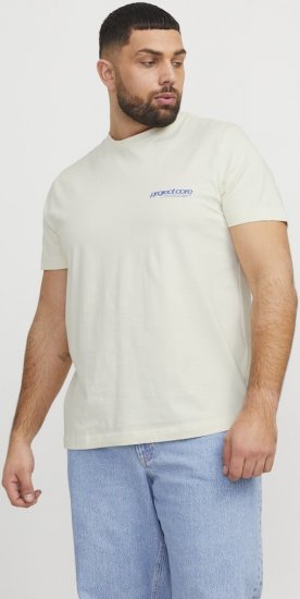 Jack & Jones Union Front & Back Print Crew Neck T-Shirt Yellow - Tričká - Nadrozmerné tričká - 2XL-14XL
