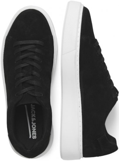 Jack & Jones Stockholm Leather Sneakers Black/Suede - Pánske topánky 40-52 - 
