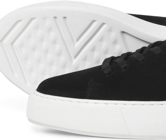 Jack & Jones Stockholm Leather Sneakers Black/Suede - Pánske topánky 40-52 - 