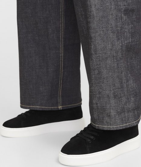 Jack & Jones Stockholm Leather Sneakers Black/Suede - Pánske topánky 40-52 - 