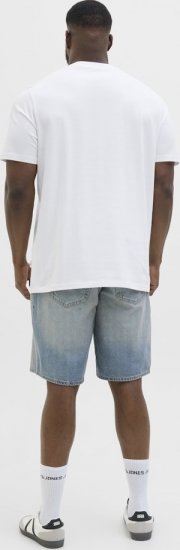 Jack & Jones Hydra Crew Neck T-Shirt Bright White - Tričká - Nadrozmerné tričká - 2XL-14XL