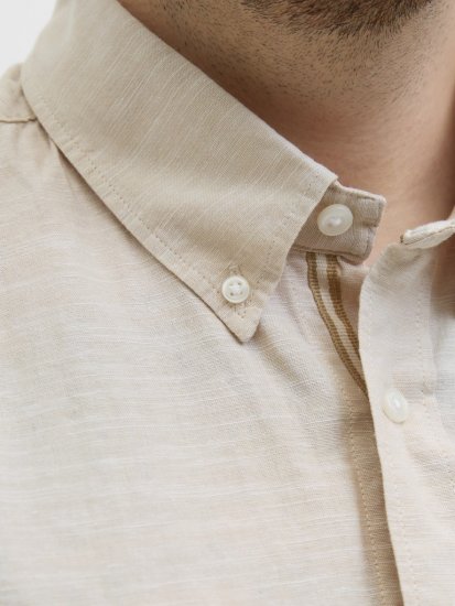 Jack & Jones Summer Shield Short Sleeve Shirt White Pepper - Košele - Košele 2XL-10XL
