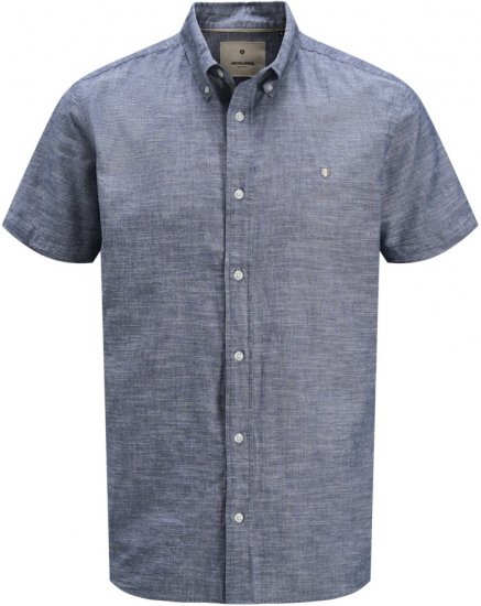 Jack & Jones Summer Shield Short Sleeve Shirt Faded Denim - Košele - Košele 2XL-10XL