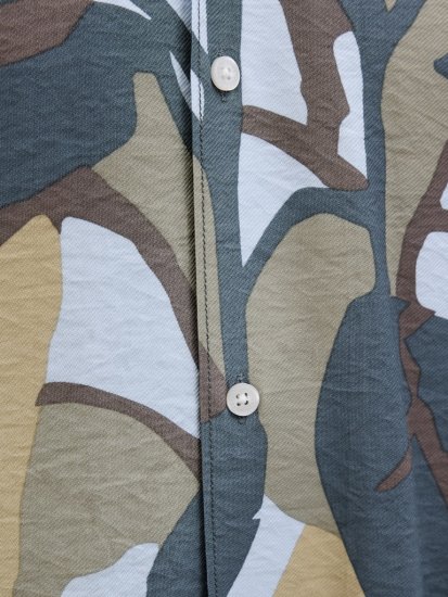 Jack & Jones Vira Marshall AOP Short Sleeve Shirt Silver Sage - Košele - Košele 2XL-10XL