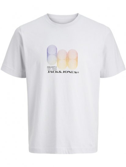 Jack & Jones Calma Crew Neck T-Shirt Gray Dawn - Tričká - Nadrozmerné tričká - 2XL-14XL