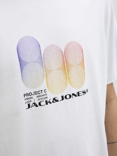 Jack & Jones Calma Crew Neck T-Shirt Gray Dawn - Tričká - Nadrozmerné tričká - 2XL-14XL