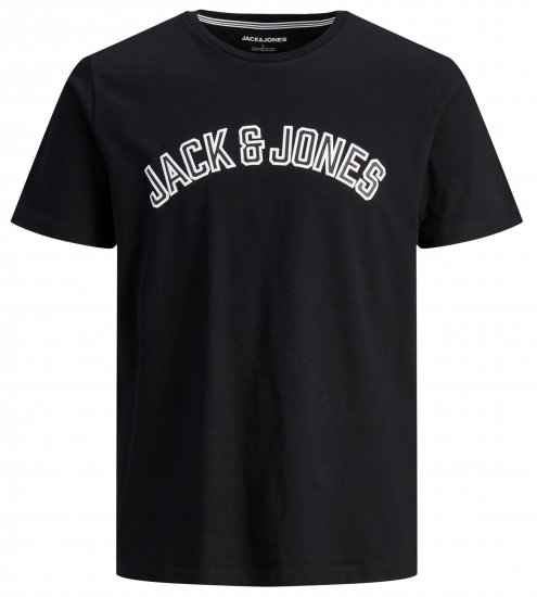 Jack & Jones JJCITY T-Shirt Black - Tričká - Nadrozmerné tričká - 2XL-14XL