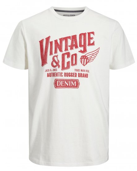 Jack & Jones JJAARON T-Shirt Light Beige - Tričká - Nadrozmerné tričká - 2XL-14XL